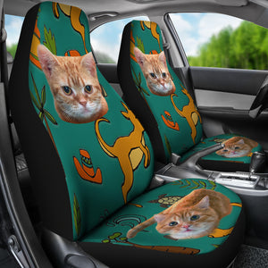 Yellow Cat Car Seat Cover