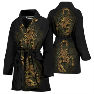 Golden Scorpio Women's Bath Robe - Freedom Look