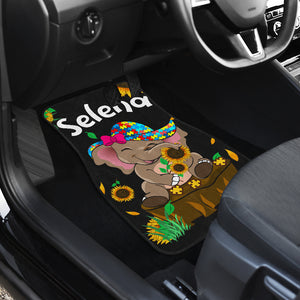 Autism Awareness Elephant - Front Car Mats Gift (Set Of 4)