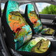 Fishing on Boat - Set of 2 Universal Front Car Seat Covers Protection Decoration
