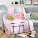 Personalized Unicorn Premium Blanket In Youth And Adult Size
