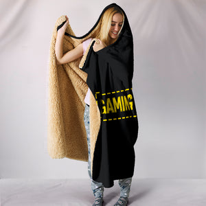 Gaming Not A Crime Hooded Blanket