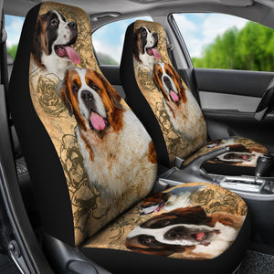 St. Bernard Dog Car Seat Covers (Set of 2)