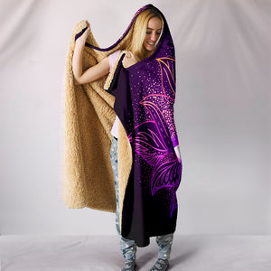 All Seeing Mandala - Cozy Warm Hooded Sherpa And Microfiber Blanket With Hood