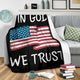 US Independence Day - American Holiday "In God We Trust" Blanket