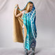 Blue Peace Mandala Hooded Blanket