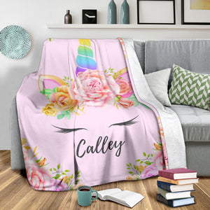 Calley Personalized Unicorn Premium Blanket