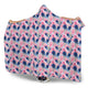 Watercolour Floral on Blue - Hooded Blankets