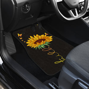 Sunflower - Car Mats Set of 4 - Car Floor Mats Protection Decoration