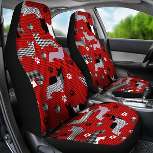 Dogs Red Car Seat Covers (Set of 2)