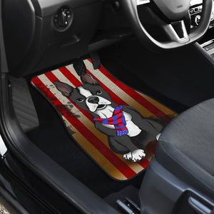 Boston Terrier Dog - Universal Front and Back Car Mats Gift (Set of 2 or 4)