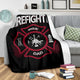 Firefighter & Proud Dad Father's Day Premium Blanket