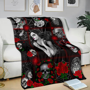 Skull Sugar Premium Blanket Blanket For Children & Adults