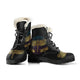 Dragonfly Circle Faux Fur Leather Boots - Freedom Look