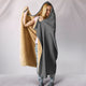 Faith Gray Hooded Blanket