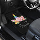 Franzi - Personalized Unicorn Front And Back Car Mats