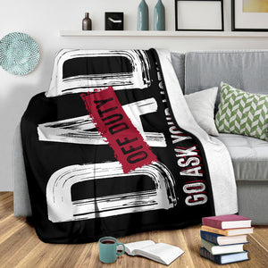 Dad off Duty - Go Ask Your Mother Father's Day Premium Blanket