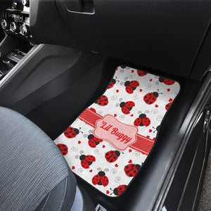 Lil Buggy - Personalized Ladybug Front Car Mats (Set Of 2)