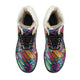 Boho Feather Handcrafted Women's Vegan-Friendly Leather Boots