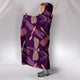 Dragonfly Violet Hooded Blanket - Freedom Look