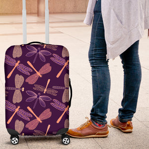 Dragonfly Violet Luggage Covers - Freedom Look