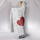 Love Doberman Cozy Warm Hooded Sherpa And Microfiber Blanket With Hood