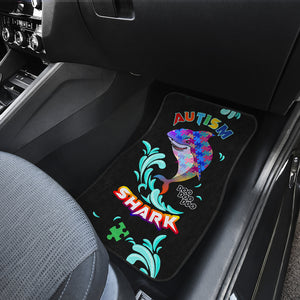 Autism Awareness Shark Black - Universal Front and Back Car Mats Gift (Set Of 2)