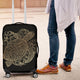 Golden Sea Turtle Luggage Cover - Freedom Look