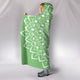 Green Mandala Hooded Blanket