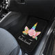 Lala land - Personalized Unicorn Front And Back Car Mats (Set Of 4)