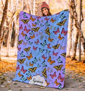 Gemini - Colorful Butterflies Blanket