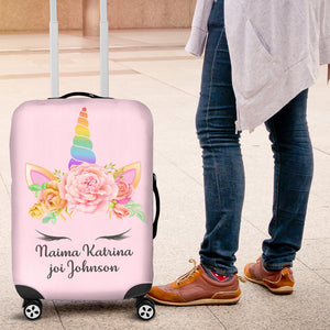 Naima Katrina joi Johnson - Personalized Unicorn Luggage Cover