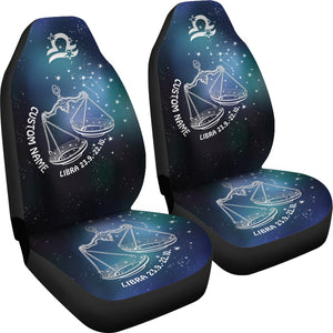 Personalized Libra Horoscope Zodiac Car Seat Covers