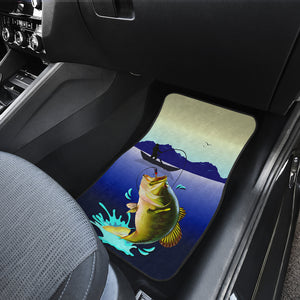 Fishing Big Fish - Universal Front and Back Car Mats Gift (Set of 2 or 4)