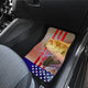 Fishing Angling Fish US Flag - Front and Back Car Mats Gift (Set of 2 or 4)