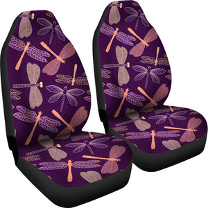 Dragonfly Violet Car Seat Covers - Freedom Look