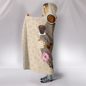 Corgi Lovers Coffee Club Hooded Blanket