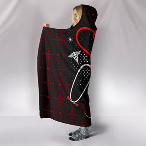 Nurses Because I Was Born For This Nure Nursing Hooded Blanket Appreciation Christmas Gift