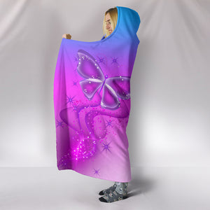 Butterfly Magic Hooded Blanket - Freedom Look