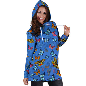 Colorful Butterflies Hoodie Dress - Freedom Look