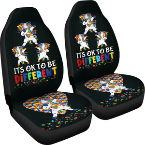 Autism Awareness Car Seat Covers Pair of 2 Protection Decoration