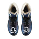 Libra Horoscope Zodiac Star Sign Faux Fur Leather Boots Christmas Birthday Gift