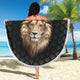 Lion Head Beach Wrap Cover Up Blanket