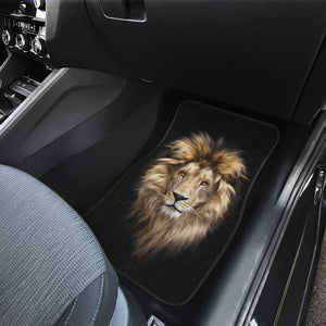 Lion Head Front Car Mats, Lion Car Floor Mats Set (Set Of 2)