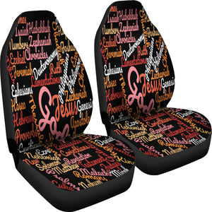 Custom-Made Holy Bible Books Black Car Seat Cover