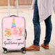 God Loves You - Personalized Unicorn Luggage Cover
