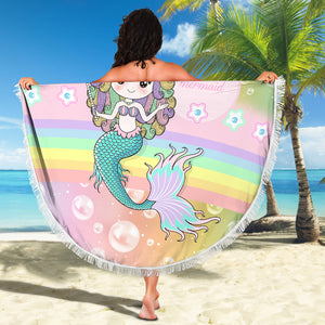 Mermaid Circle Beach Blanket