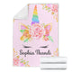 Personalized Unicorn Premium Blanket - Sophia Thandi