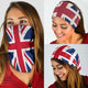 Grunge Union Jacks (Black, White, Grey) - Bandana 3 Pack - Mask