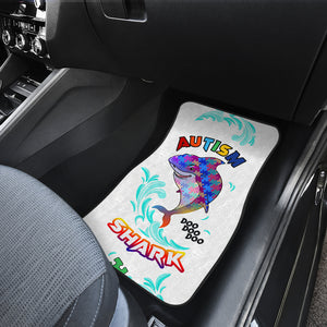 Autism Awareness Personalized Shark - Universal Front and Back Car Mats Gift